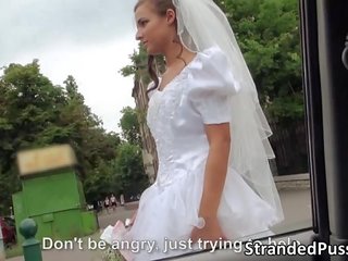 Flirty bride Amirah gets banged by a big cock stranger