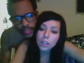 Interracial Couple goes into Webcam adult clip